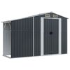 vidaXL antracitsz&uuml;rke horganyzott ac&eacute;l kerti f&eacute;szer 277x93x179 cm