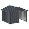 vidaXL antracit horganyzott ac&eacute;l kutyah&aacute;z 116,5x103x81,5 cm