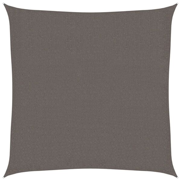 vidaXL 3,6x3,6 m antracit HDPE tér napernyő