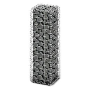 vidaXL gabion kos&aacute;r fed&eacute;llel horganyzott dr&oacute;tb&oacute;l 100 x 30 x 30 cm