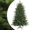 vidaXL Műanyag Hajtogat&oacute;s Kar&aacute;csonyfa 120 cm PVC &eacute;s f&eacute;m Z&ouml;ld