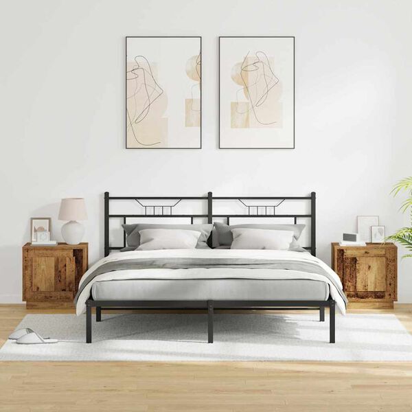 vidaXL &Eacute;jjeliszekr&eacute;ny 2 pcs &Ouml;reg fa 44 x 34,5 x 45 cm Faanyag