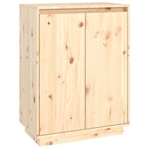 vidaXL t&ouml;m&ouml;r fenyőfa cipőszekr&eacute;ny 60 x 35 x 80 cm