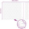 vidaXL Ker&iacute;t&eacute;soszlop Ez&uuml;st 25 x 0,6 m (50 mm r&aacute;cs) Ac&eacute;l