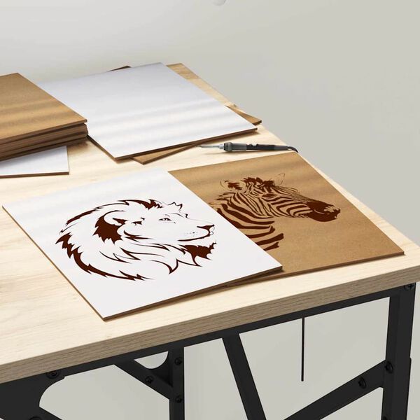 vidaXL Dekor Panelek 50 pcs Feh&eacute;r 15 x 21 x 0.27 cm Faanyag