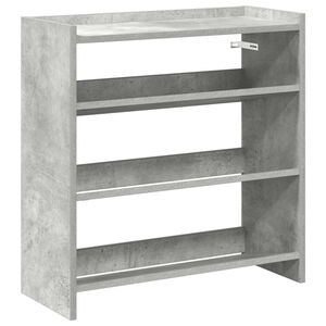 vidaXL betonsz&uuml;rke szerelt fa cipőtart&oacute; 60x25x62 cm