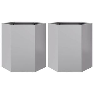 vidaXL kerti &uuml;ltetőg&eacute;pek 2 db hatsz&ouml;g 46x40x45 cm horganyzott ac&eacute;l