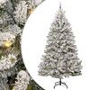 vidaXL Mű kar&aacute;csonyfa 270 cm 300 LED Meleg feh&eacute;r PVC &eacute;s Ac&eacute;l