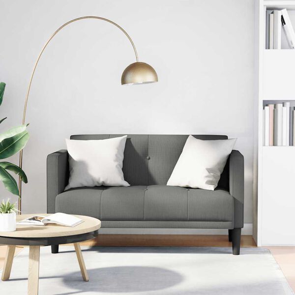 vidaXL s&ouml;t&eacute;tsz&uuml;rke sz&ouml;vet loveseat kanap&eacute; 111 cm