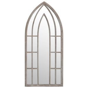 vidaXL homoksz&iacute;nű vas kerti t&uuml;k&ouml;r k&uuml;lt&eacute;ri haszn&aacute;latra 100 x 45 cm