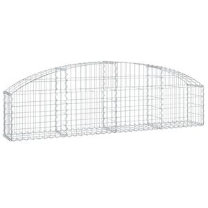 vidaXL &iacute;ves horganyzott vas gabion kos&aacute;r 200x30x40/60 cm