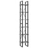 vidaXL 6-szintes betonsz&uuml;rke szerelt fa k&ouml;nyvszekr&eacute;ny 40 x 30 x 210 cm