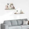 vidaXL 2 db t&ouml;lgysz&iacute;nű MDF lebegő fali polc 80 x 23,5 x 3,8 cm