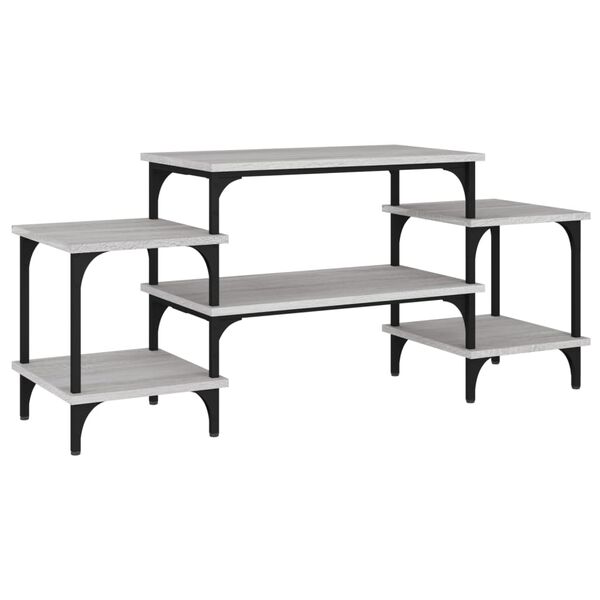 vidaXL szürke sonoma színű szerelt fa TV-szekrény 117x35x52 cm