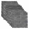 vidaXL Mozaik Csemp&eacute;k Sz&uuml;rke 30 x 30 cm M&aacute;rv&aacute;ny