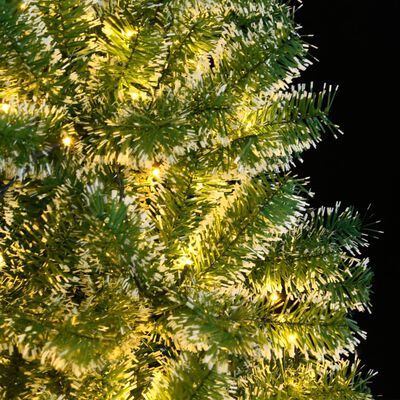 vidaXL műkarácsonyfa 150 LED-del és hóval 120 cm