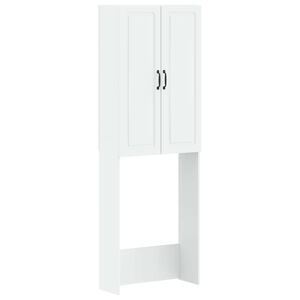 vidaXL WC Szekr&eacute;ny UTRECHT Feh&eacute;r 66 x 25,5 x 190 cm Szerelt Fa