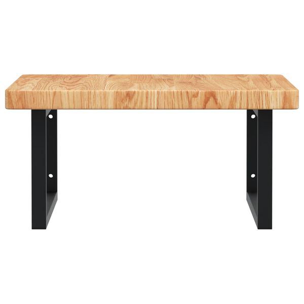 vidaXL ac&eacute;l &eacute;s t&ouml;m&ouml;r t&ouml;lgyfa falra szerelhető mosd&oacute;polc