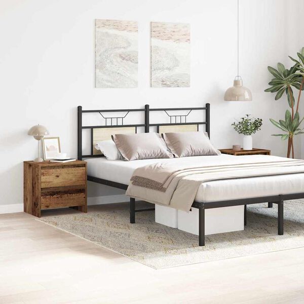 vidaXL &Eacute;jjeliszekr&eacute;ny fi&oacute;kkal 2 pcs &Ouml;reg fa 45 x 34 x 44,5 cm Faanyag