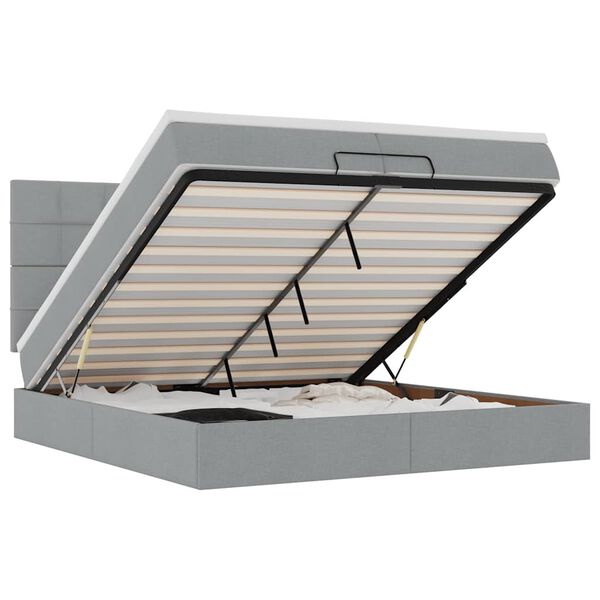 vidaXL Ottom&aacute;n &aacute;gykeret matracokkal Vil&aacute;gossz&uuml;rke 200x200cm sz&ouml;vet