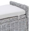 vidaXL T&aacute;rol&oacute;pad p&aacute;rn&aacute;val Feh&eacute;r Mos&aacute;s 110 x 40 x 50 cm Rattan