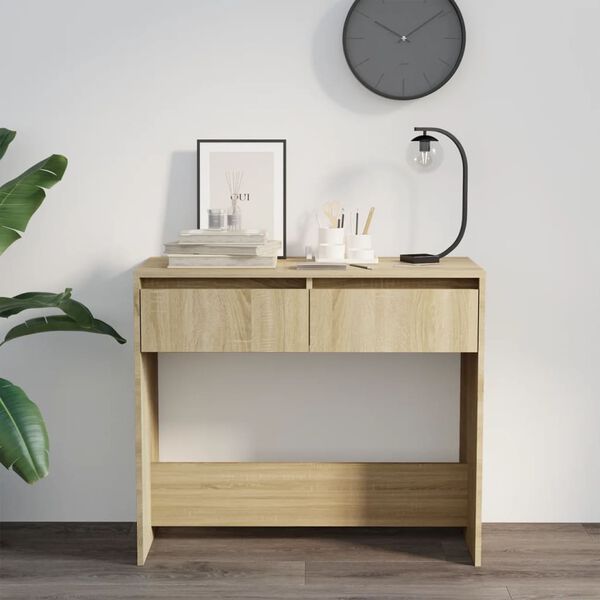 vidaXL sonoma tölgy színű szerelt fa dohányzóasztal 89x41x76,5 cm