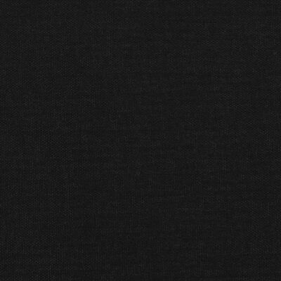 vidaXL fekete szövet ágykeret 180 x 200 cm