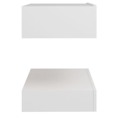 vidaXL fehér forgácslap éjjeliszekrény 60 x 35 cm