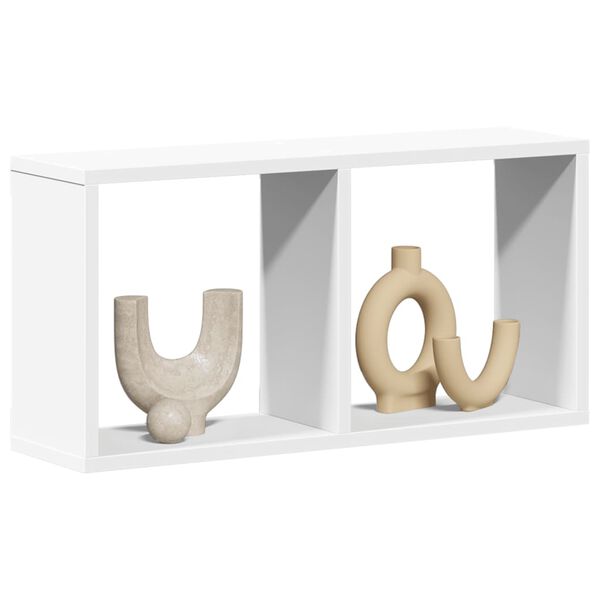 vidaXL feh&eacute;r szerelt fa faliszekr&eacute;ny 60 x 16 x 30 cm