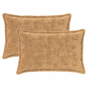 vidaXL P&aacute;rna huzat 2 db HOUTEN T&oacute;psz&iacute;nű 30 x 50 cm Műny&uacute;l Szőr