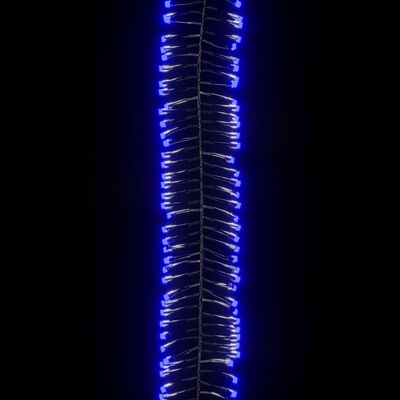 vidaXL kék fényű fürtös PVC LED-szalag 2000 LED-del 17 m