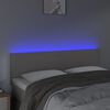 vidaXL sz&uuml;rke műbőr LED-es fejt&aacute;mla 144 x 5 x 78/88 cm
