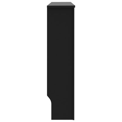 vidaXL fekete MDF radiátorburkolat 112 x 19 x 81,5 cm