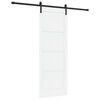 vidaXL Cs&uacute;sz&oacute; ajt&oacute; 78 x 211 cm Szerelt Fa Feh&eacute;r &eacute;s Fekete