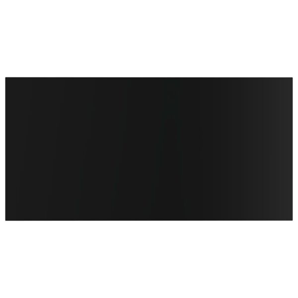 vidaXL 8 db magasf&eacute;nyű fekete forg&aacute;cslap k&ouml;nyvespolc 40 x 20 x 1,5 cm