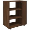 vidaXL barna t&ouml;lgy sz&iacute;nű szerelt fa kerekes szekr&eacute;ny 60 x 35 x 75 cm