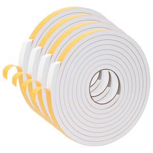 vidaXL &Ouml;ntapad&oacute; habszalag 4 db Feh&eacute;r 15mm x 5m CR Hab