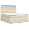 vidaXL Boxspring &aacute;gy matraccal Kr&eacute;msz&iacute;nű 160 x 200 cm Sz&ouml;vet