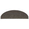 vidaXL 10 db öntapadós lépcsőszőnyeg 65 x 21 x 4 cm antracitszürke félkör alakú nagyméretű