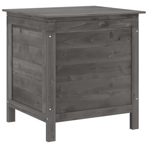 vidaXL antracitsz&uuml;rke t&ouml;m&ouml;r fenyőfa kerti t&aacute;rol&oacute;l&aacute;da 50x49x56,5 cm