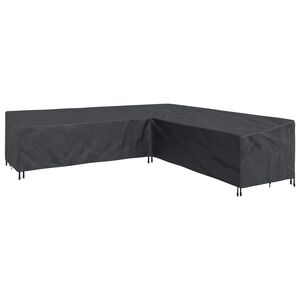 vidaXL B&uacute;tor takar&oacute; 325 x 325 x 80 cm 420D Oxford Sz&ouml;vet L-alak Fekete
