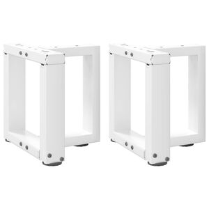 vidaXL 2 db feh&eacute;r, T-alak&uacute; ac&eacute;l doh&aacute;nyz&oacute;asztal l&aacute;b 30x25x(30-31) cm