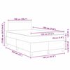 vidaXL LED Box Spring &Aacute;gy Vil&aacute;gossz&uuml;rke &eacute;s feh&eacute;r 120 x 190 cm