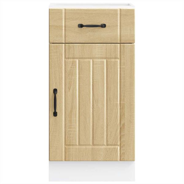 vidaXL Konyhai als&oacute; szekr&eacute;ny Lucca sonoma t&ouml;lgy szerelt fa