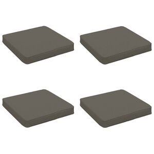 vidaXL 4 darabos &uuml;lőp&aacute;rna VUGHT 4 pcs 100% poli&eacute;szter Sz&uuml;rke