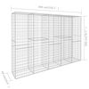 vidaXL horganyzott acél gabion fal fedéllel 300 x 50 x 200 cm