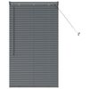 vidaXL Zsalug&aacute;ter Redőny&ouml;k S&ouml;t&eacute;tsz&uuml;rke 130 x 70 cm Alum&iacute;nium