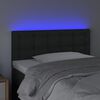 vidaXL fekete műbőr LED-es fejt&aacute;mla 80 x 5 x 78/88 cm