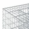 vidaXL Gabion emelt &aacute;gy Ez&uuml;st 60 x 60 x 40 cm Horganyzott ac&eacute;l