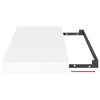 vidaXL 2 db feh&eacute;r MDF lebegő fali polc 50 x 23 x 3,8 cm